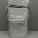 2 Pack Bathroom Garbage Can with Lid - 2.5 Gal and 4 Gal Motion Sensor Garbage Bin, Smart Rubbish Bin, Waterproof Slim Dustbin, Automatic Plastic Garbage Can for Bathroom, Office, White