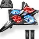 4DRC V31 Foam RC Planes Remote Control Airplanes for Kids Adults 4-7 8-16, Remote Control Planes Fighter Jet with Light, 360 Flip Fighter Jet Toy, Gravity Sensing, Stunt Roll, Gifts for Kids Boys