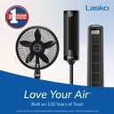 Lasko Pivoting High Velocity Portable Utility Fan - 12" - U12104 - Black