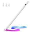 Stylus Pen for iPad(2018-2025)-13 Mins Fast Charge with Tilt Sensitivity & Palm Rejection for iPad 11/10/9/8/7/6th Gen, Air 7/6/5/4/3/M3/M2, Pro 13"/12.9"/11"/M4, Mini 7/6/5th, White