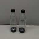 sodastream 1L Twin Pack Dishwasher Safe Slim Bottle (Black)