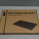 Koville Natural Travertine Tray, Coffee Table Vanity/Decorative Tray for Jewerly, Watch, Perfume Candle Storage for Bedroom/Bathroom/Kitchen Countertop (12" x 8" x 0.8")