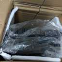 2 Pack Console Sofa Table with Power Outlets, 94.4" L x 5.9" W x 31.8" H Long Couch Table with Metal Frame and Charge Station with Extension Cord, Behind Couch Table, Rustic Brown (2 Pack, Rustic Brown)