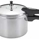 Mirro Polished Aluminum Pressure Cooker 6 Black/Silver