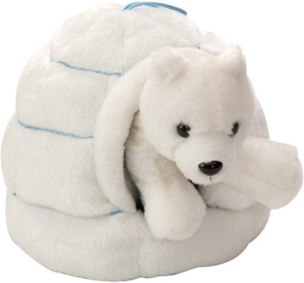 Wild Republic Polar Bear Plush, Stuffed Animal Toy, Gifts for Kids, Polar Igloo, 6 Inches