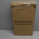 Elevated Dog Bowls, Dog Feeder with 2 Stainless Steel Dishes &1 Slow Feeder Bowl, 5 Heights Adjustable Raised Stand for Medium Large, Food Dishes with Non-Slip Feet (Black)