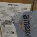 Amazon Basics Vacuum Storage Bags for Clothes, Space Saving Compression Storage Bags with Hand Pump, Heavy Duty, Stackable, Jumbo Size, Clear, 6-Pack