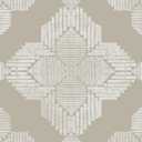 FloorPops Cream Sullivan Peel & Stick Floor Tiles, FP4279 (Petite)