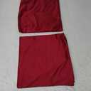 Encasa XO Christmas Velvet Throw Pillow Covers 12x12 in (30x30 cm) - Red - Set of 2 No Inserts, Only Pack of 2 Cases | Soft Square Decorative Euro Shams Cushion Cover for Couch, Sofa