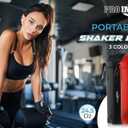 Pro Impact Shaker Cups for Protein Shakes  24.5 Oz Protein Shaker with Carabiner Hook  Leakproof Impact Resistant Shaker Bottles for Protein Mixes  Protein Shake Blender for Gym, On The Go - Blue