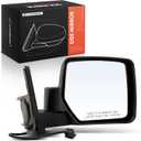 A-Premium Passenger Side Power Door Mirror - Compatible with Jeep Patriot 2007-2017 - Non-Heated Manual Folding Black Outside Rear View Mirror - Replace# 5155458AG