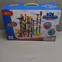 JOYIN 207Pcs Glowing Marble Run, Construction Building Blocks Toys with 5 Glow in The Dark, STEM Toy for Boys and Girls, Educational Toy, Gift for Christmas