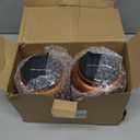 2 Pack Solar Lantern Outdoor Waterproof Christmas Tree Snowflake Decor, 7-Color Changing & Warm White Light, 12H Long Lasting, Gifts for Women Mom Grandma, Hanging Metal Lights for Patio Yard Porch