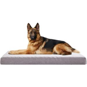 Orthopedic Extra Large Dog Bed for Large Dogs, 41 inches XL Washable with Waterproof Liner and Cooling Gel Memory Foam, Fits up to 110 lbs Pets