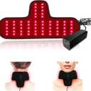Red Light Therapy for Neck & Wrist, Rechargeable 5000mAh Battery Infrared Red Light Therapy Belt for Body, Portable Near Infrared Neck Wrap for Home and Office