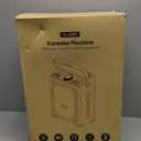 Metfut Professional Karaoke Machine for Adults with Bluetooth 5.3, 2 Wireless Mics, Portable Wooden Speaker PA System with Bass/Treble Adjustment for Backyard, Home Parties and Camping-Blue