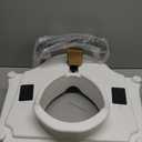 Drive Medical 2-in-1 Raised Toilet Seat with Removable Padded Arms - Elevated Bathroom Safety Support - Secure Locking Attachment - Easy Height Assistance - Durable Construction, Standard Toilets