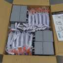 Amico 24 Pack 6 Inch 5CCT Ultra-Thin LED Recessed Ceiling Light with Junction Box, 1050LM Brightness, Dimmable Canless Wafer Downlight, 12W, ETL&FCC (White)