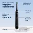 Oral-B Pro 5000 Smartseries Power Rechargeable Electric Toothbrush with Bluetooth Connectivity, Black Edition