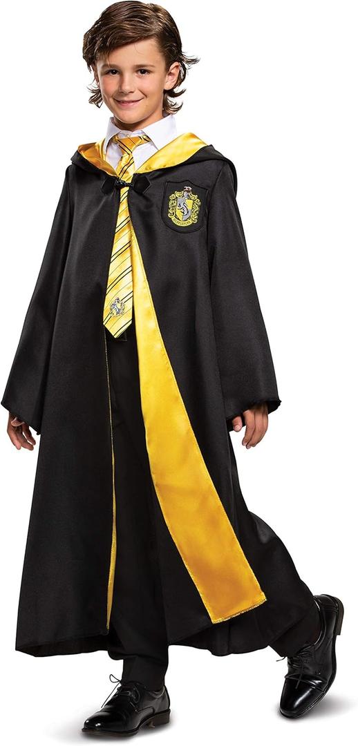 Harry Potter Robe, Official Hogwarts Wizarding World Costume Robes, Deluxe Kids Size Dress Up Accessory (Small (4-6)