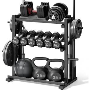 3-Tier Adjustable dumbbell rack