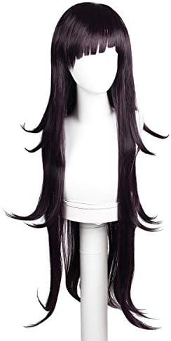 ColorGround Long Purple Cosplay Wig for Halloween (Long Purple)