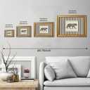 Gold Framed Vintage Tiger Wall Art Black and White Striped Wild Animal Poster Retro Jungle Big Cat Wildlife Canvas Print Botanical Safari Minimalist Exotic Artwork for Home Office Decor 16x24inch