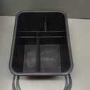Wekioger 1-Pack Plastic Carry Caddy with Handle, Cleaning Caddy Organizer, Gray
