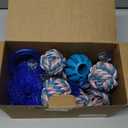 Beiker 20 Pack Puppy Chew Toys - Blue Dog Teething Toys for Puppies, Puppy Teething Rings and Ropes, Blue Rubber Toy Bundle for Small Dogs, Cute Interactive Dog Balls for Small Breed