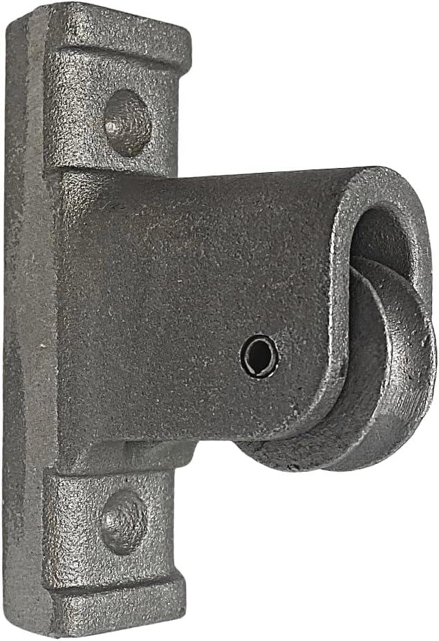Gettysburg Flag Works Non-Drilled Silver Aluminum Vertical Mounted Single Pulley Assembly- Flagpole Truck Alternative- Holds Flagpole Rope Halyard- Made in USA