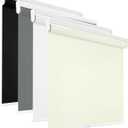 Blackout Roller Shades Cordless for Windows,100% Room Darkening Window Blinds for Bedroom,Thermal Insulated UV Protection,Easy Install Pull Down Shades for Home,38" w x 72" h,Beige