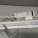 LazBlinds No Tools No Drill Cordless 1" Vinyl Mini Blinds, 100% Blackout Blinds for Indoor Windows, Room Darkening Privacy Window Blinds and Shades for Interior, 30 1/2" W x 64" H, White, 30.5" W x 64" H