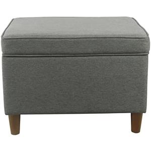 HomePop 24" Storage Ottoman, Gray (K7732-F2281-V), Large