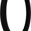 OTOSTAR Soft Velvet Steering Wheel Cover, Universal Luxury Steering Wheel Protector Car Interior Accessories 15 inch (Black)