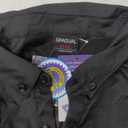 Alimens & Gentle Short Sleeve Fishing Shirt Wicking Fabric Sun Protection Casual Button Down Shirts (4X-Large, Black)