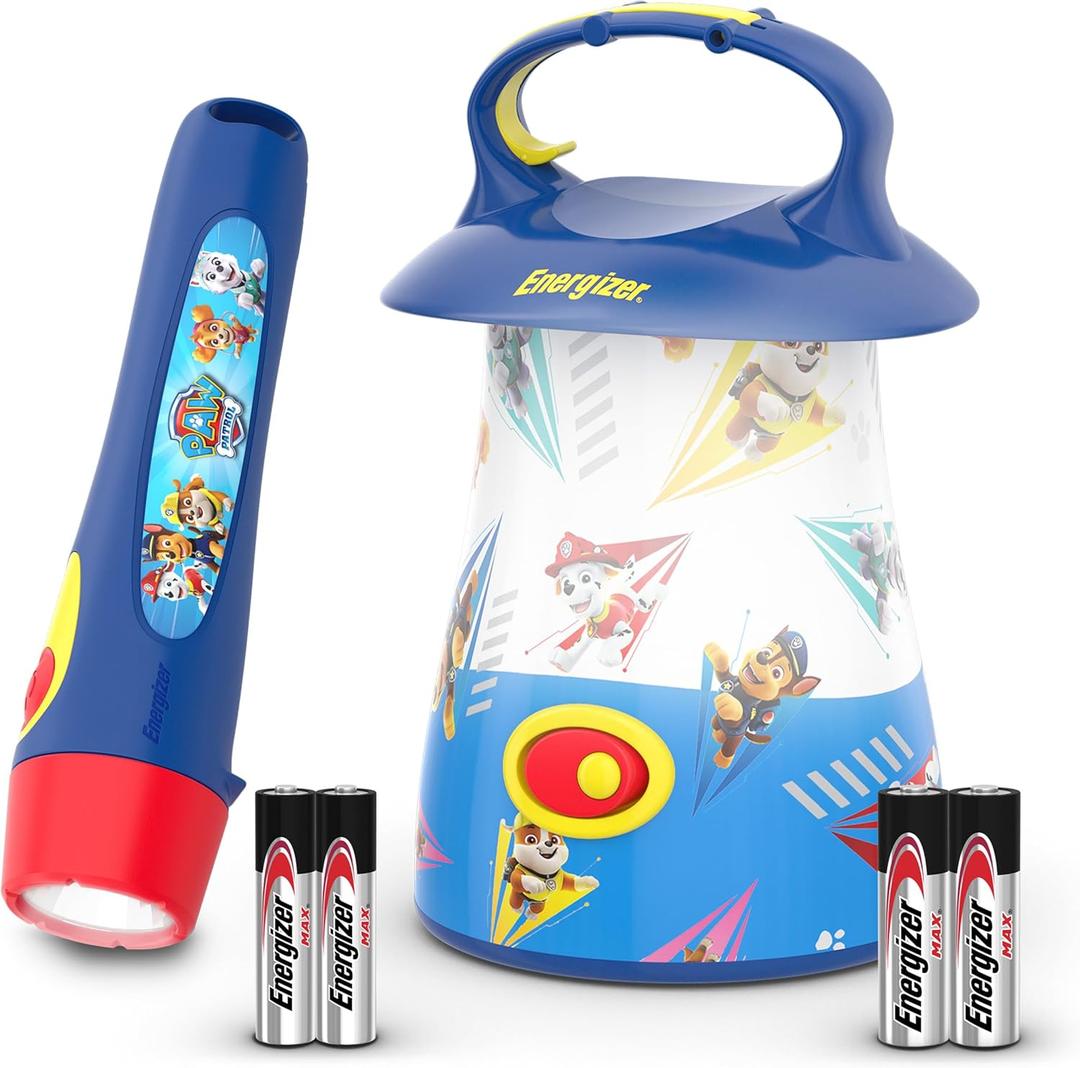 Energizer PAW Patrol Kids LED Lantern and Handheld Flashlight Combo Pack, Great Lightweight LED Flashlights for Kids, Batteries Included