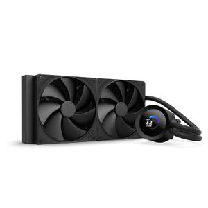 NZXT Kraken Plus 280  AIO CPU Liquid Cooler  280mm Radiator  2 x F140P Fans  Customizable 1.54" Square LCD  AMD AM5, AM4  Intel LGA 1851/1700, 1200/115X  Black