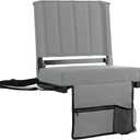 SPORT BEATS Stadium Seats with Back Support Bleacher Chairs with Back and Cushion Thick Padded Bleacher Seats Includes Shoulder Strap 
