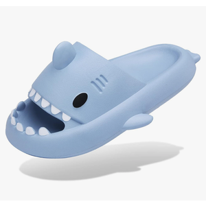 Men's and Women's Shark Slides Cloud Slippers Summer Novelty Open Toe Slide Sandals Anti-Slip Beach Pool Shower Shoes with Cushioned Thick Sole, Size 190