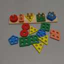 Montessori Toys for 1 2 3 Year Old Boys Girls Gifts, Wooden Shape Sorter Toys for Ages 2-4, Toddler Learning Toy Puzzles Birthday Gift Ages 1-3