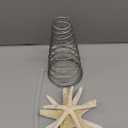 Lenwen Natural Starfish Christmas Tree Topper 8.7'' Beach Nautical Coastal Christmas Tree Topper Decoration Rustic Large Starfish Treetop Ornaments for Xmas Holiday Indoor Decor(White,Classic Style)