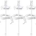 Sippy Cup Conversion Kit for Philips Avent Natural Baby Bottles, Soft Straw top and Weighted Sippy Cup Transition Kit with Handles for Kids, Pack of 3