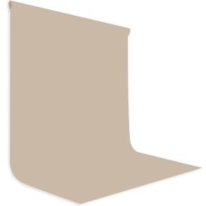 Beige Backdrop for Photography 6x9ft Zoom Screen Meeting, Game Live Studio Shooting Props High Density Fabric
