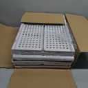 caktraie 4 Pack Stackable Closet Storage Basket - Stackable Storage Bins, Multifunctional & Foldable Closet Organizer Divided, Wardrobe Cupboard Space-Saving Clothes Storage Hat Organizer, White