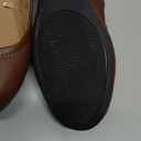 Women's Belice Comfortable Slip-On Ballet Flats Shoes, Chestnut Brown Faux Leather, 8