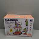 Kids Cleaning Toy Set, Educational Pretend Play Cart with 29 Pcs, Detachable Housekeeping Tools for Toddlers
