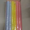 10 Inch Cream Spiral Taper Candles for Home Decoration, 12 Pack Candy-Color Candlesticks for Dinner Party Wedding Holiday