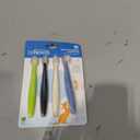 Dr. Brown's Infant-to-Toddler Toothbrush Set, Soft & Gentle Manual Toothbrushes for Baby, Green/Dark Blue/Ecru/Blue, BPA Free, 0-3 Years 4-Pack