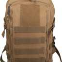 12L Small Backpack Day Pack - Mini Tactical Backpacks Military Daypack Molle Bag Rucksack Bug Out Bag for Hiking Camping Trekking (Tan)