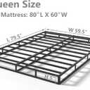 Qingzhou 5 Inch Box Spring for Queen Bed, Heavy Duty Metal Mattress Foundation, 3000 lbs Capacity, Low Profile Bed Base, Noise-Free, Easy Assembly, Fabric Cover